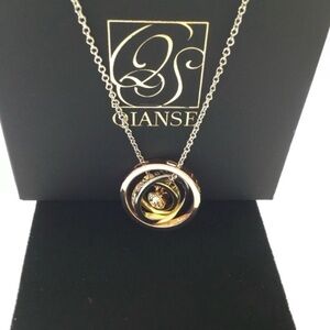 New I Love You Cascading Ring Necklace